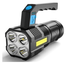 USB Rechargeable Torch with Handle - Illuminate Your Path with Power! KST-CP01