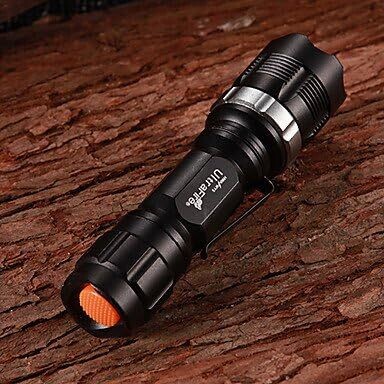 X8455 Flood-to-Throw Zooming CREE Q3 WC 3-Mode 160Lumen LED Flashlight with Clip(1xAA/1x14500), flashlight, led lights, Camping Light Lamp, Torch Flashlight, Keychain Light, Portable Flashlight,