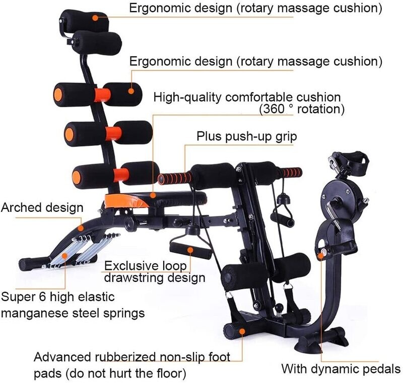 Striker sports Six Pack Care Machine With Pedals HAC003A-4