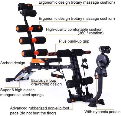 Striker sports Six Pack Care Machine With Pedals HAC003A-4