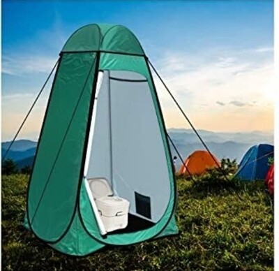 Camping Toilet with shower tent