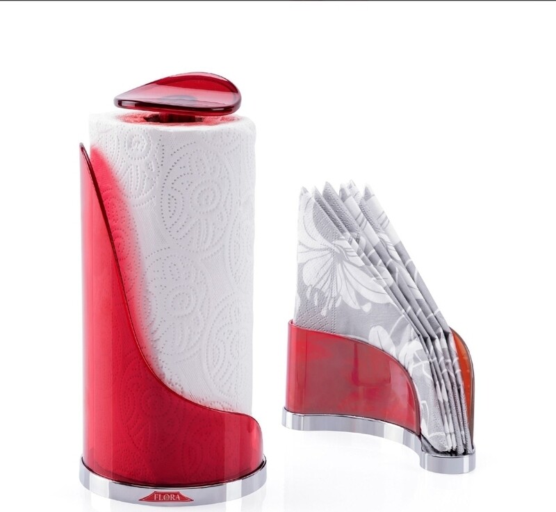 Flora Carmen towel holder &amp; Napkin dispenser set