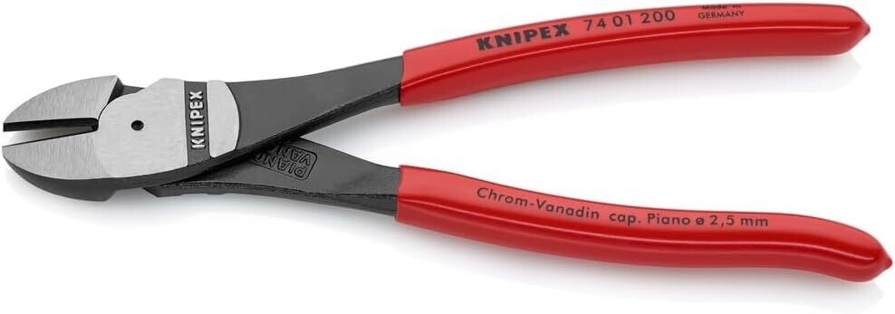 KNIPEX - 74 01 200 Tools - High Leverage Diagonal Cutters (7401200)