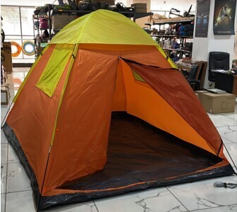 KST-600 6 Men Tent With Window &amp; Ground Sheet - Spacious Camping Shelter