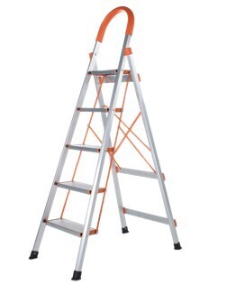 Aluminium household 5 step ladder RL207-5AA/RL202-5