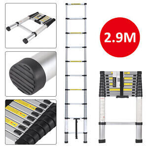 Aluminium telescopic ladder 2.9M 10step DLT209B
