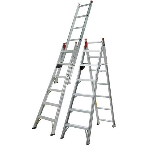 A Type Joint Ladder; 2X10 Steps, Ext Height : 600Cm, "A" Type Height 2.55M, Width 39.5cm DLE210