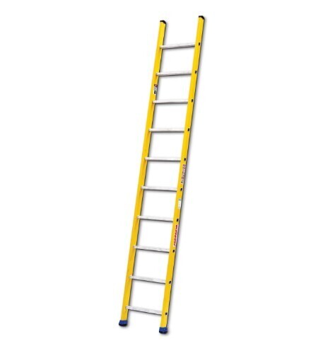 Fiberglass Straight Ladder With Aluminium Steps 5m RLFS-50