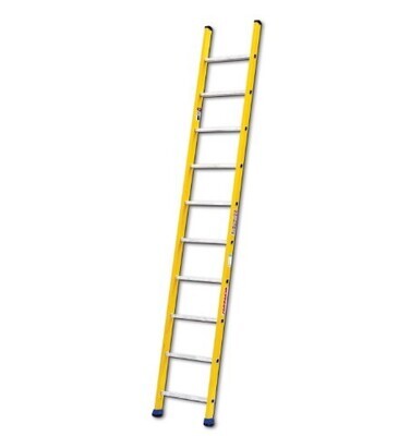 Fiberglass Straight Ladder With Aluminium Steps 3m RLFS-30