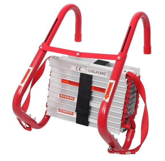 Emergency Escape Rope Ladder,98Feet Length, 58lungs Belting, Pull Strength 1500Kgs, With Luminous Thread Glows In The Dark Luminious DL-EL-01-30