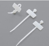 Cable ties with marking tag 100pcs 100mm white MCV-100