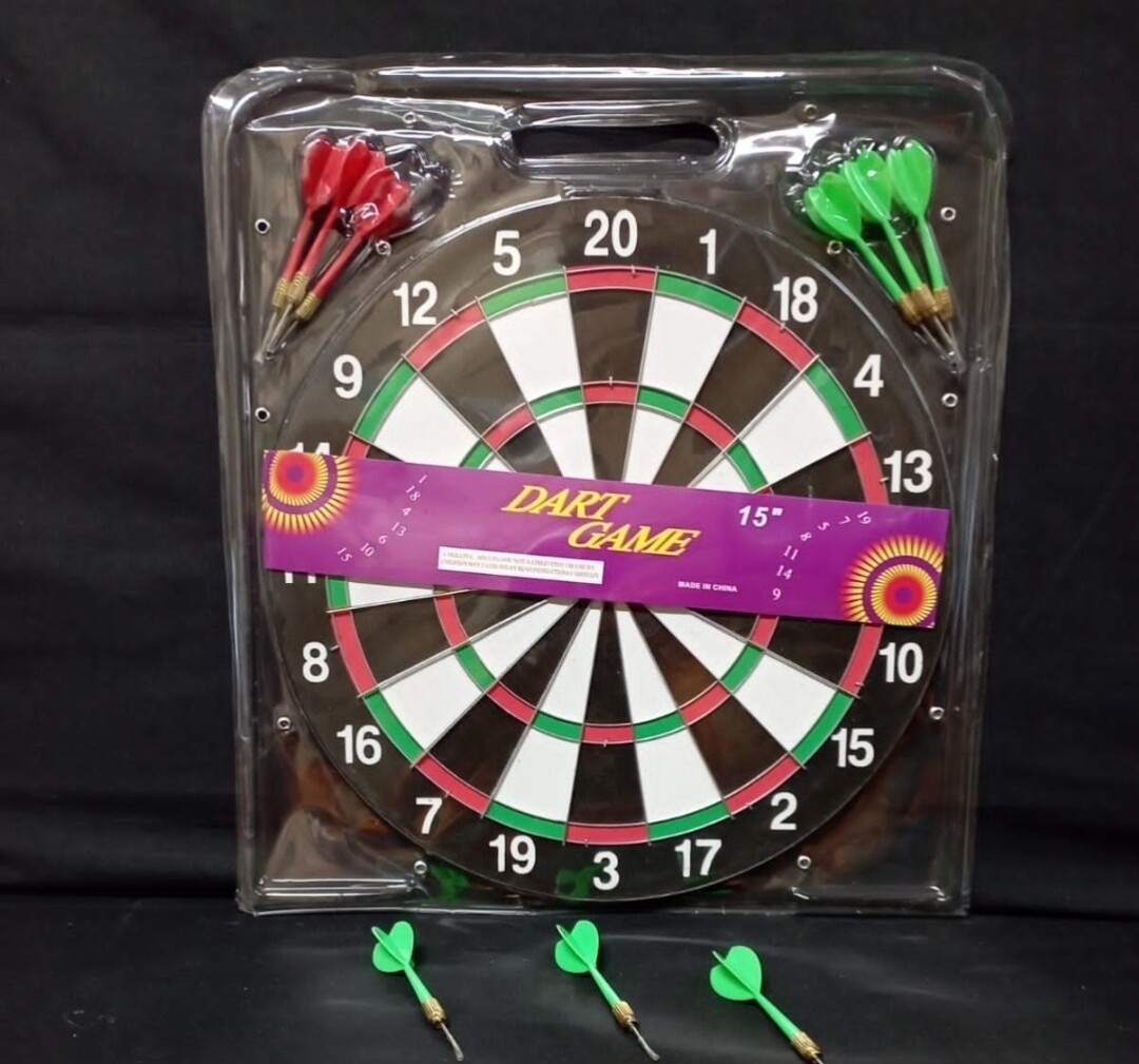 Darts board 12" with 4 darts #230975