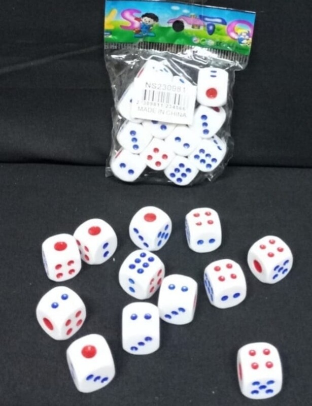Gaming Dice 12pcs Pack - Small Size (1.5cm) #230981 PARIS