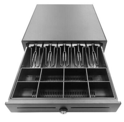 Interface cash drawer black . Size410(W)X415(D)X103(H) 5B8C, RJ11 ECD-410F