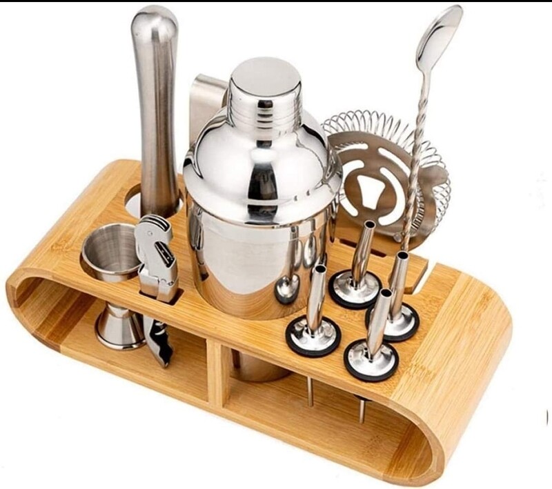 Complete 12-Piece Cocktail Shaker Set - Craft Cocktails Like a Pro