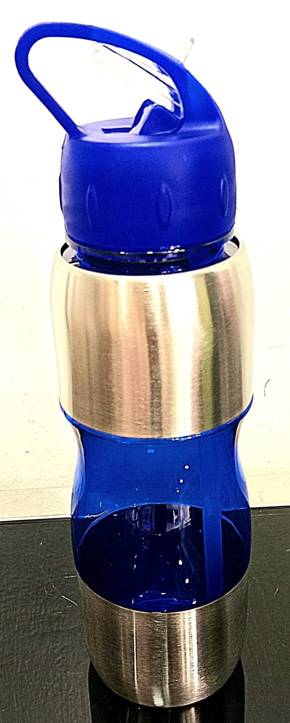 Water bottle half metal