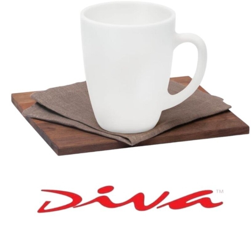 Diva 33cl white plain mug 6pcs set
