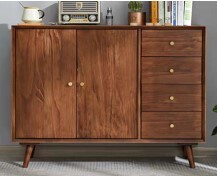 Modern Solid Wood Buffet Sideboard Colour walnut C-10