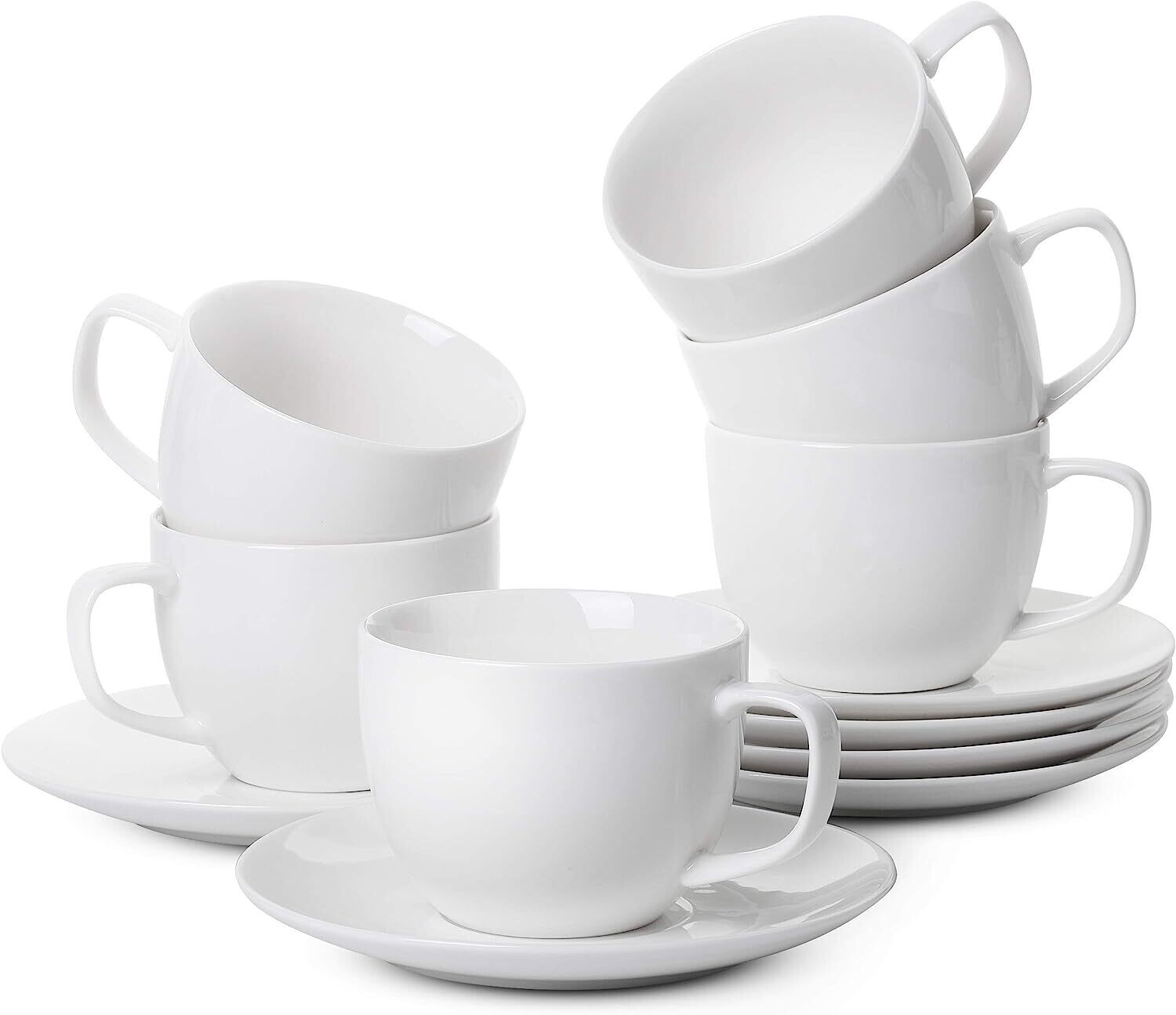 Luminarc Essence white Cup&saucer 220ml set of 6