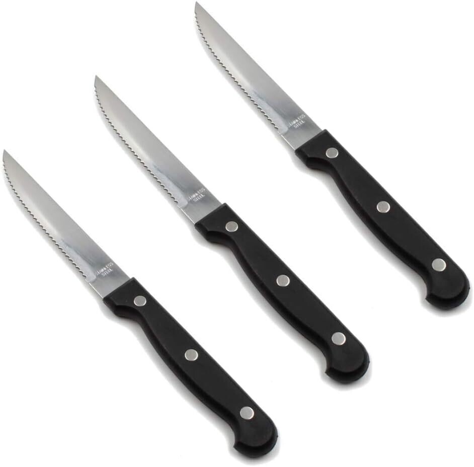 Stainless Steak Knife 4.5inches Full Tang Schuller Knife 1pc