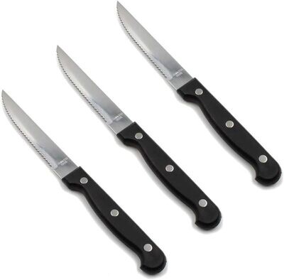 Stainless Steak Knife 4.5inches Full Tang Schuller Knife 1pc