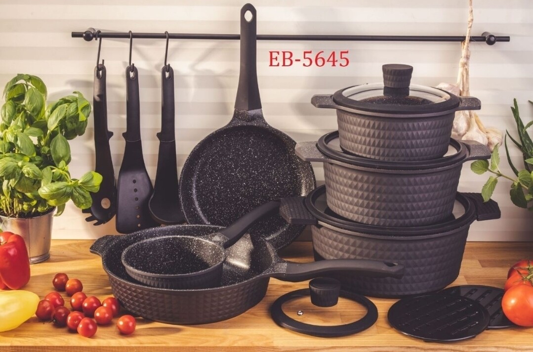 Edenberg 15pcs non stick cookware set EB-5645