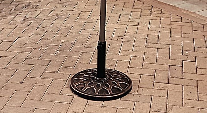 Round Patio Umbrella Base  metal base Outdoor 9kg