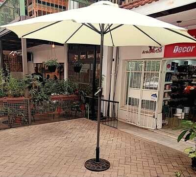 Parasol 2.4m Metallic Garden Umbrella Patio Umbrella for Restaurant/Garden GREY COLOR (without Base)