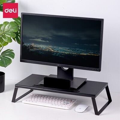 DELI 90002 foldable desk/monitor stand -black