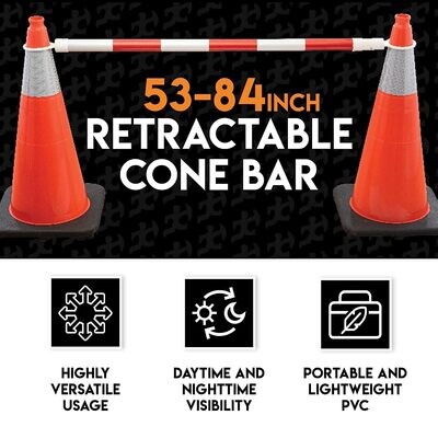 Retractable Cone Bar, To Connect 2 Traffic Cones SE5340