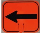 Road direction "Arrow" Sign Size:9"X11"X2Mm