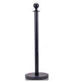 Queue Divider Pole With Base Black, Height 95cm KL-07-BK
