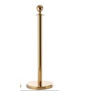 Queue Divider Pole With Base Gold, Height 95cm KL-07-GD