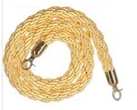 Hemp Rope 28X1500mm With Hooks, Gold ROPE1-GD