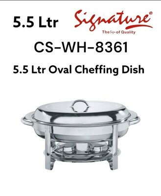 Signature 5.5 Ltr Oval Cheffing Dish Single Compartment CS-WH-8361