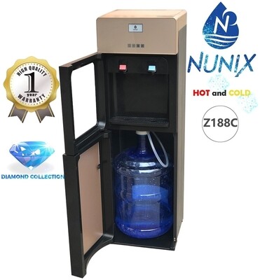 Nunix Hot & Normal bottom loadwater dispenser with cover for child protection Z188