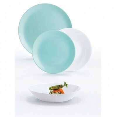 Luminarc Diwali Dinner plate 25cm Turquoise 1pc