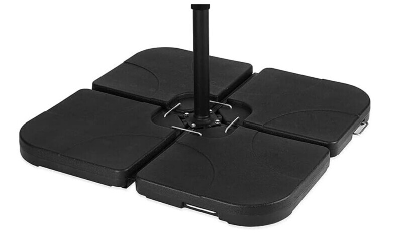 Umbrella pole holder up to 38-48 mm, suitable for path signs/umbrella stand black