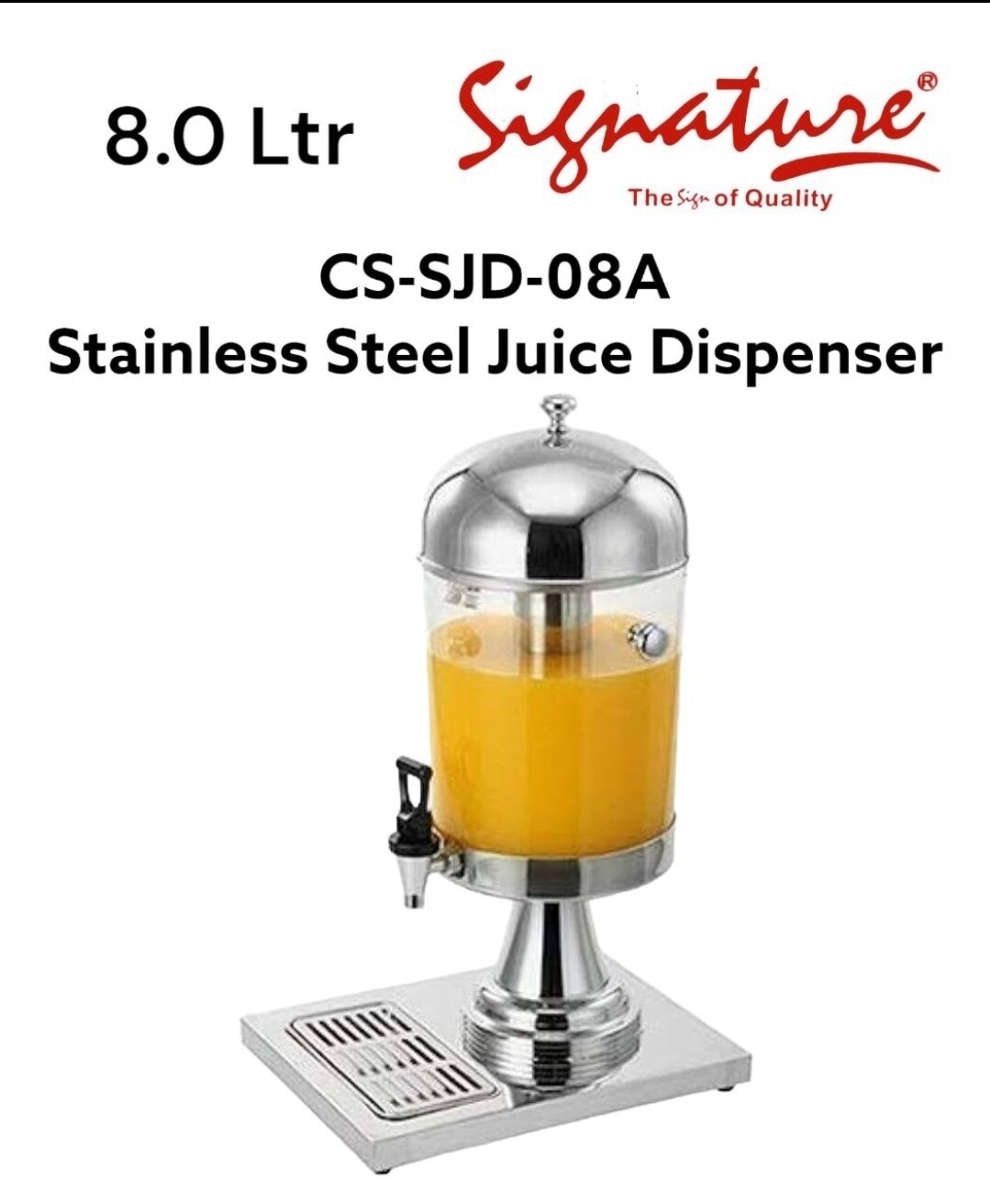 Signature 8.0 Ltr Juice Dispenser
SC-SJD-08A