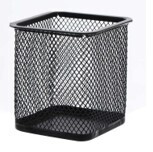 Metal Mesh Pen Holder Square 9.5x8x8Cm SP10512