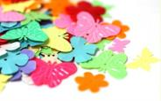 Confetti Mixed Colors Butterflies 40pk/outer #MTLP-EVD007