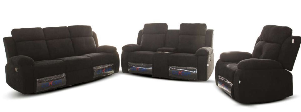 Austin 1 + 2 + 3 Air Leather Sofa Set Recliner