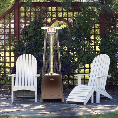 Dyna-Glo Patio Heater DGPH401BR 42,000 BTU 73&quot; Hammered Bronze Pyramid Flame Patio Heaterr JN -P-XX-SSSV