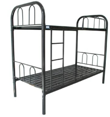 Modern Metal Double Decker Bed 3x6FT with Climbing Ladder - Stylish and Sturdy Sleeping Solution
