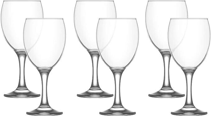 Lav wine Glass, Red Wine Glass short stemEmp548,3pcs 205ml