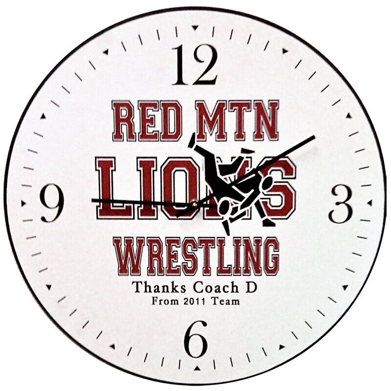 Clock branding art per piece (artwork provided by customer) minimum 6pcs