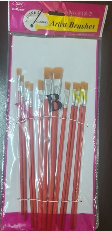 Artist brush big size 12pcs set #270702 Paris