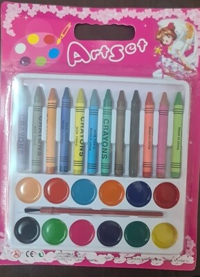 PARIS Art set 24 PCS (12 crayons +12 colours) NS327099