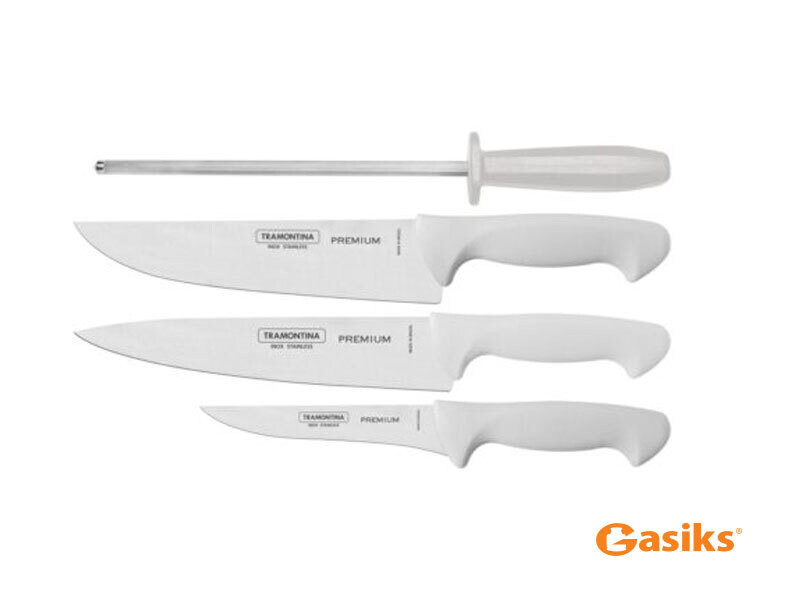 Tramontina Professional Meat Knives Set - 31cm & 33cm Meat Knives, 25cm Boning Knife for Precision Meat Preparation