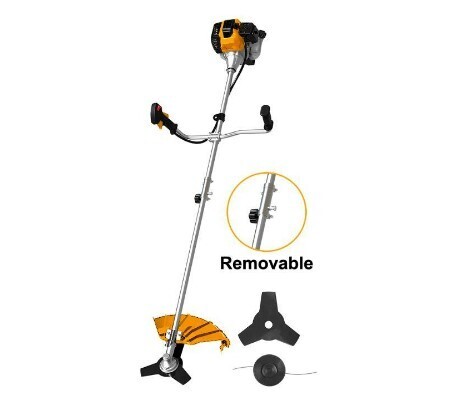 Ingco GBC53144141 Gasoline Grass Trimmer and Bush Cutter - 43cc, 1.25Kw, 2-Stroke, Dual Function